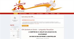 Desktop Screenshot of cfa-sanitaire-social.com